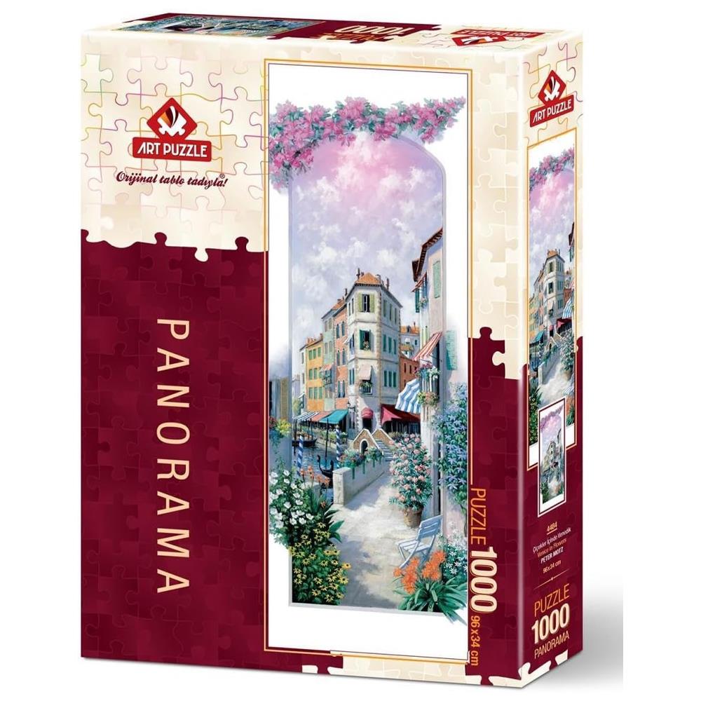 Heidi Oyuncak Art Puzzle Çiçekler İçinde Venedik 1000 Parça Panorama Puzzle 4484