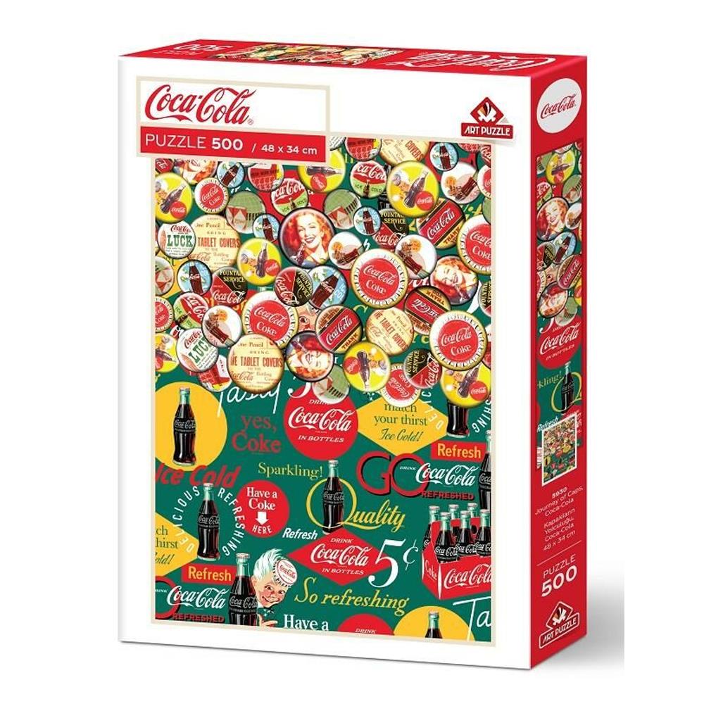 Heidi Oyuncak Art Puzzle Coca-Cola Kapakların Yolculuğu 500 Parça Puzzle 5930