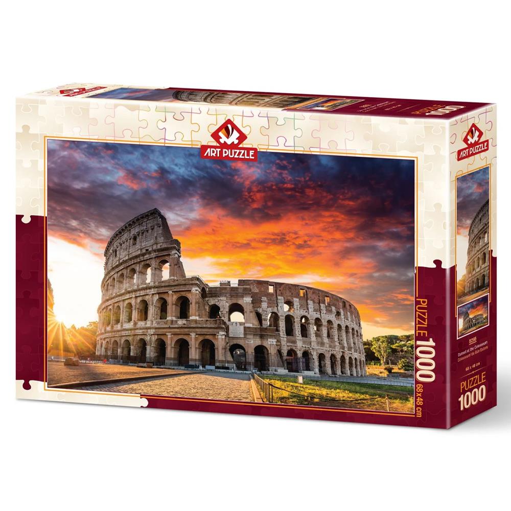 Heidi Oyuncak Art Puzzle Colosseum'da Gün Batımı 1000 Parça Puzzle 5265