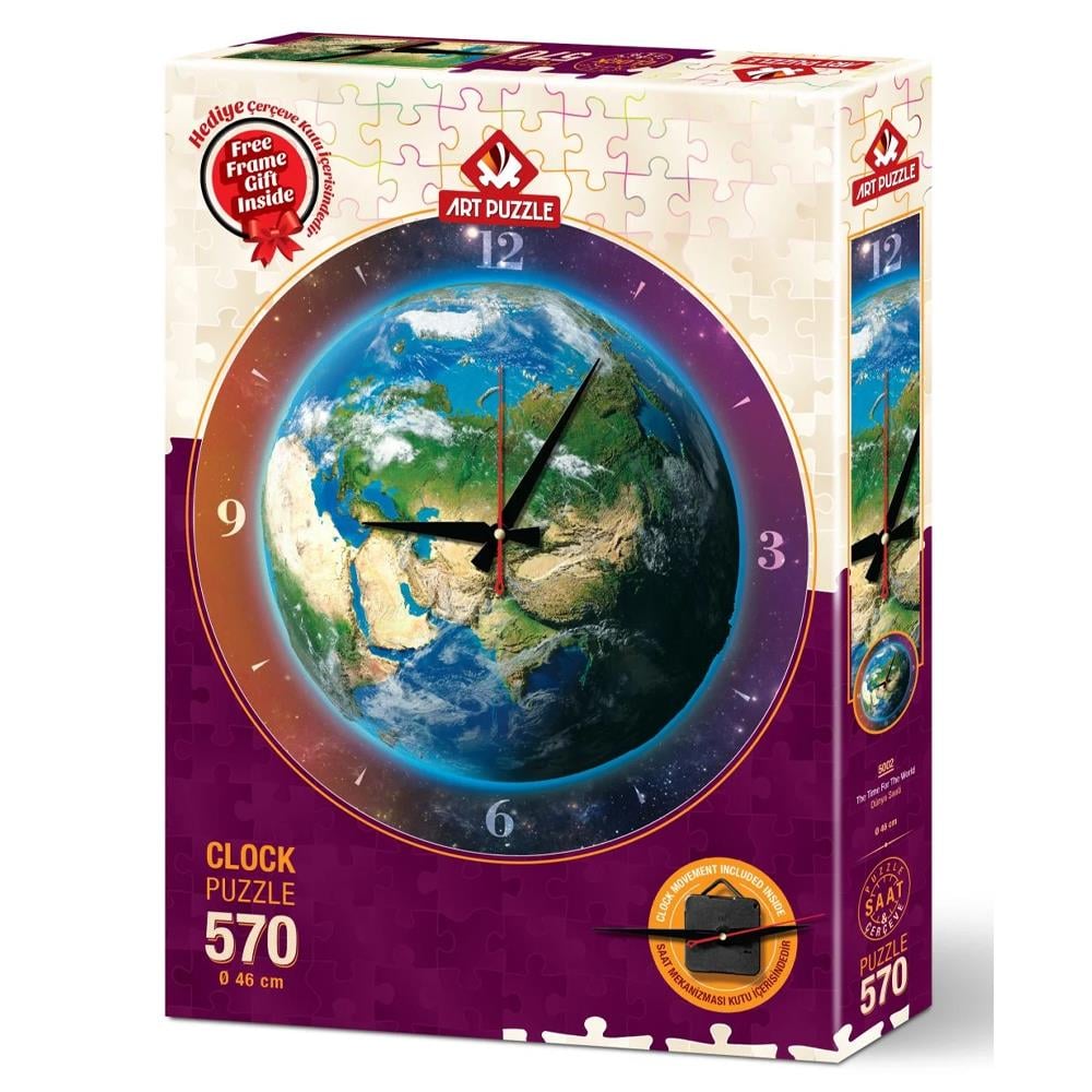 Heidi Oyuncak Art Puzzle Dünya Saati 570 Parça Saat Puzzle 5001