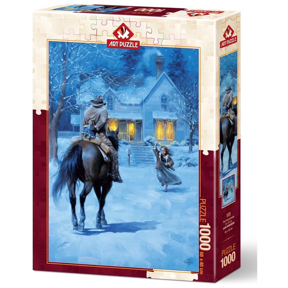 Heidi Oyuncak Art Puzzle Eve Dönüş1000 Parça Puzzle 5225