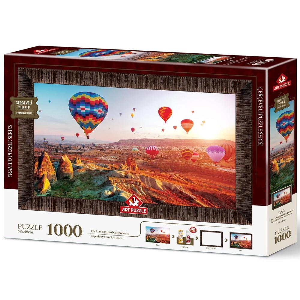Heidi Oyuncak Art Puzzle Kapadokya'Nın Son Işıkları 1000 Parça Çerçeveli Puzzle 5693