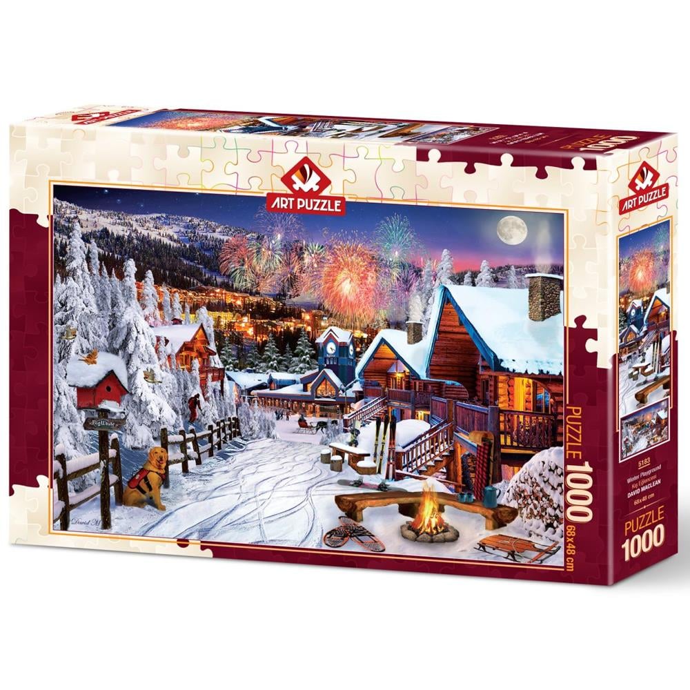 Heidi Oyuncak Art Puzzle Kış Eğlencesi 1000 Parça 5183