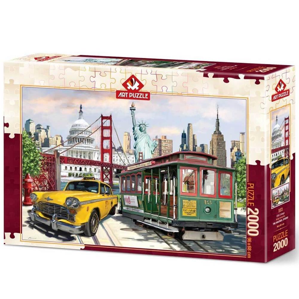 Heidi Oyuncak Art Puzzle Kolaj Amerika 2000 Parça 5473