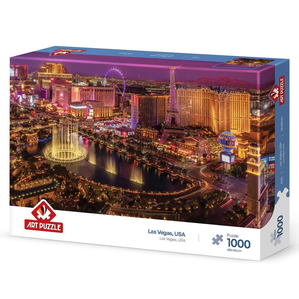 Heidi Oyuncak Art Puzzle Las Vegas, USA 1000 Parça Puzzle 41011