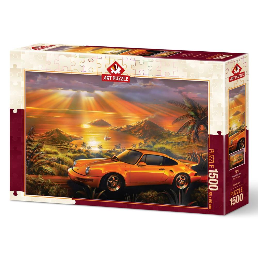 Heidi Oyuncak Art Puzzle Sarı Porsche 1500 Parça Puzzle 5406