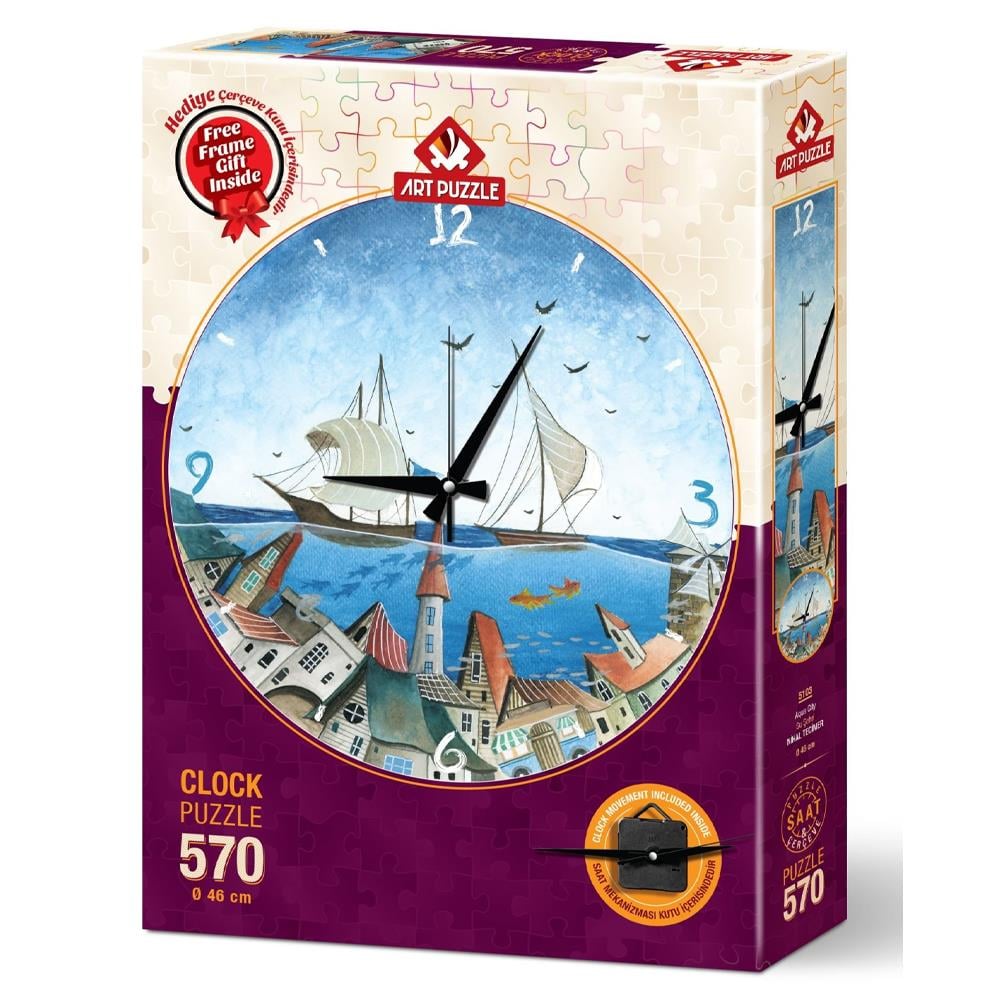Heidi Oyuncak Art Puzzle Su Şehri 570 Parça Saat Puzzle 5103