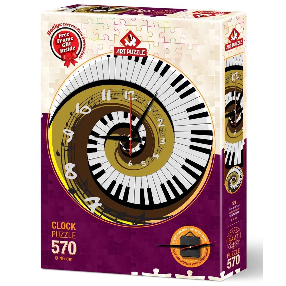 Heidi Oyuncak Art Puzzle Zamanın Ritmi 570 Parça Saat Puzzle