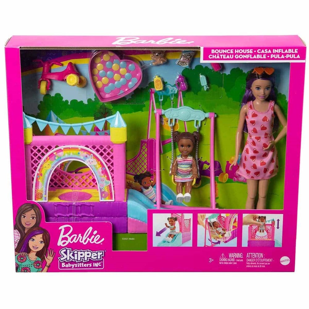 HHB67 BARBIE BEBEK BAKICISI SKIPPER OYUN EVI SETI