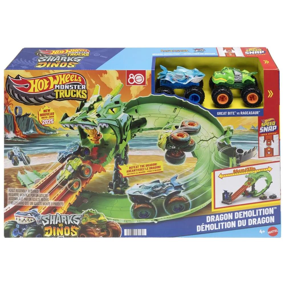 Hot Wheels Monster Trucks Ejderha Yıkım Oyun Seti JFR06
