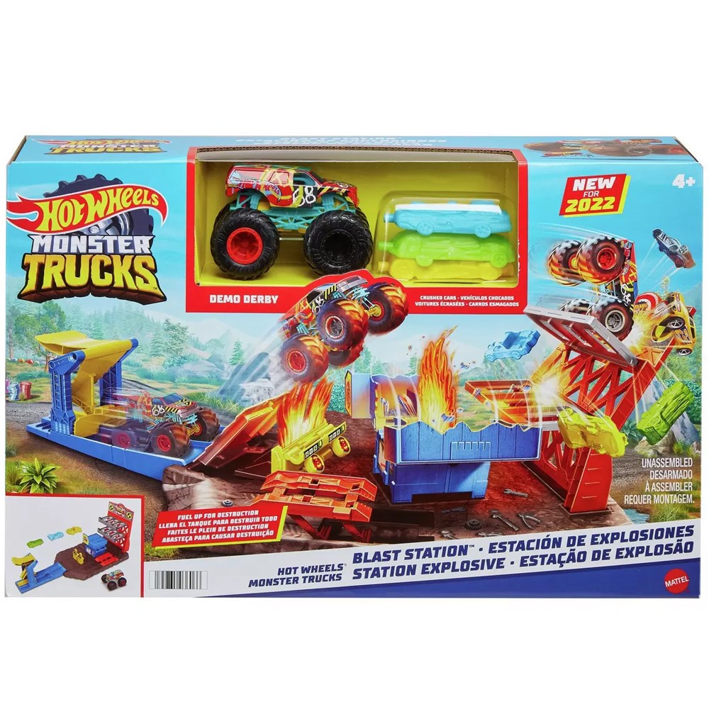 Hot Wheels Monster Trucks Patlama İstasyonu Oyun Seti HFB12