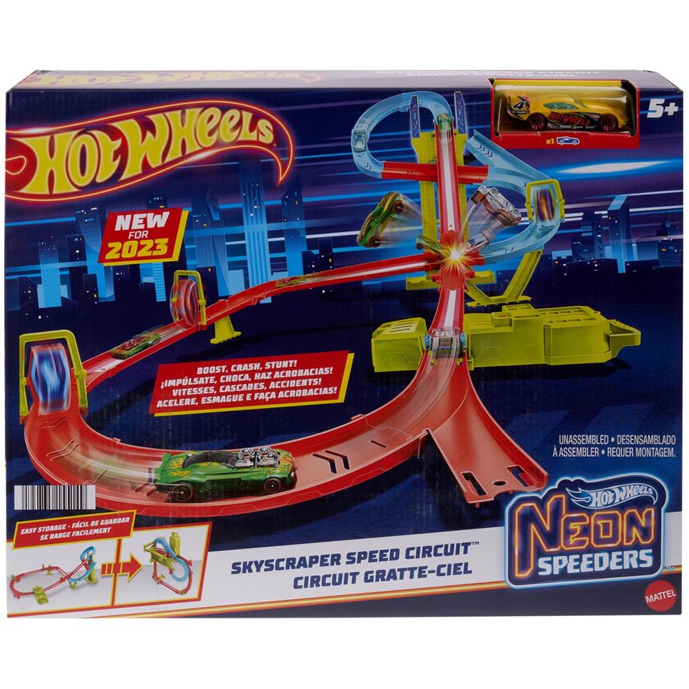Hot Wheels Neon Yarışlar Çoklu Yarış Heyecanı Pist Seti HPC07