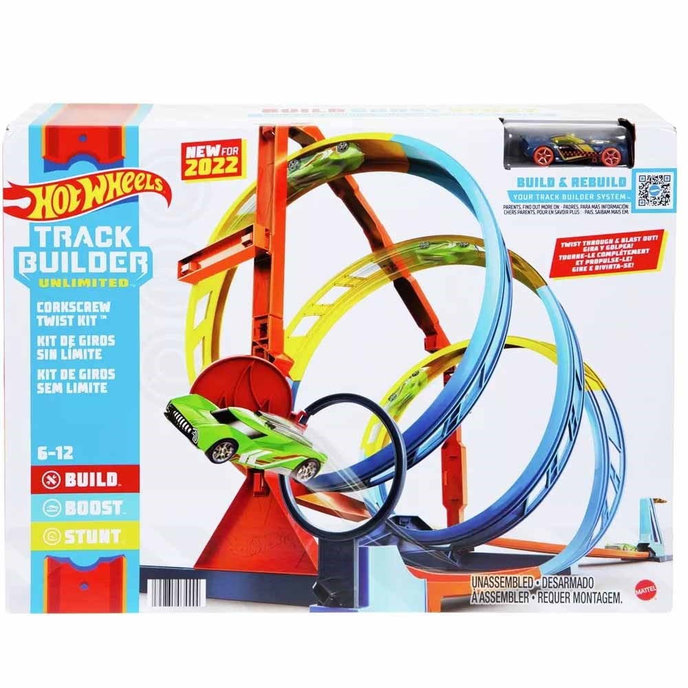 Hot Wheels Track Builder Spiral Dönüşlü Pist Seti HDX79