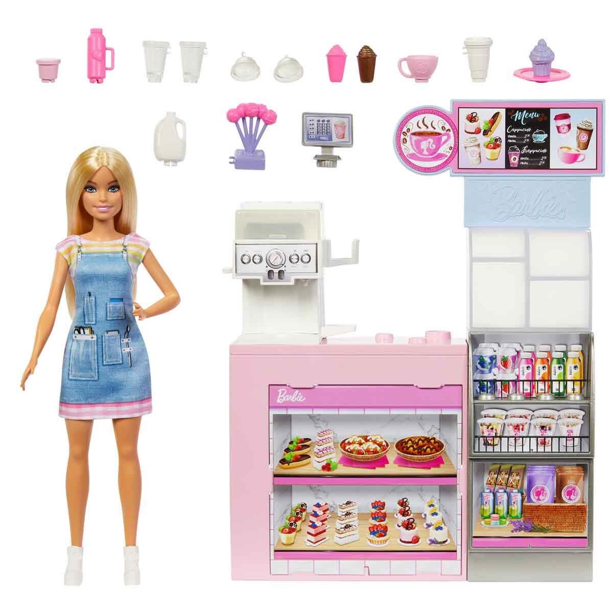 HXN94 BARBIE'NIN KAHVE DUKKANI OYUN SETI