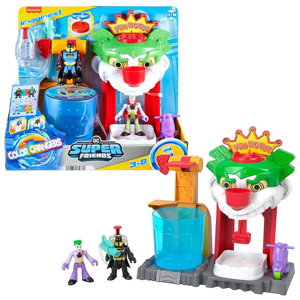 Imaginext DC Super Friends Renk Değiştiren Joker Eğlence Evi Oyun Seti HMX55