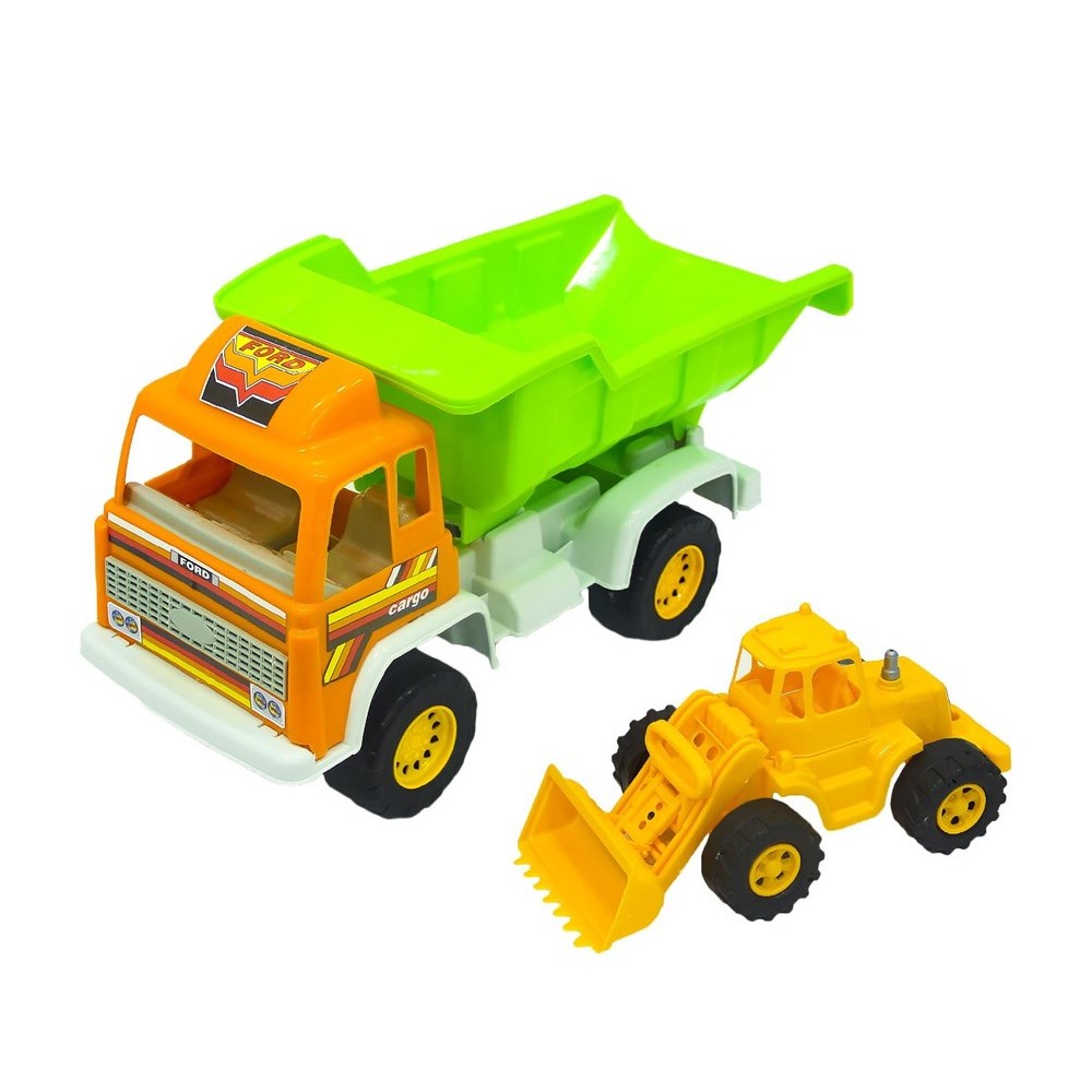 İnşaat Kamyonum ve Mini Buldozer 0097