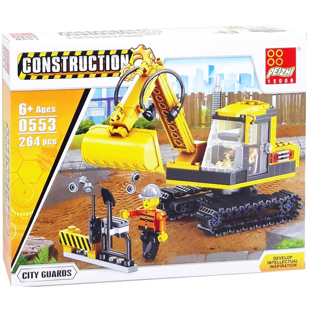 İş Makinaları Blok Seti 264 Parça 6+ 0553
