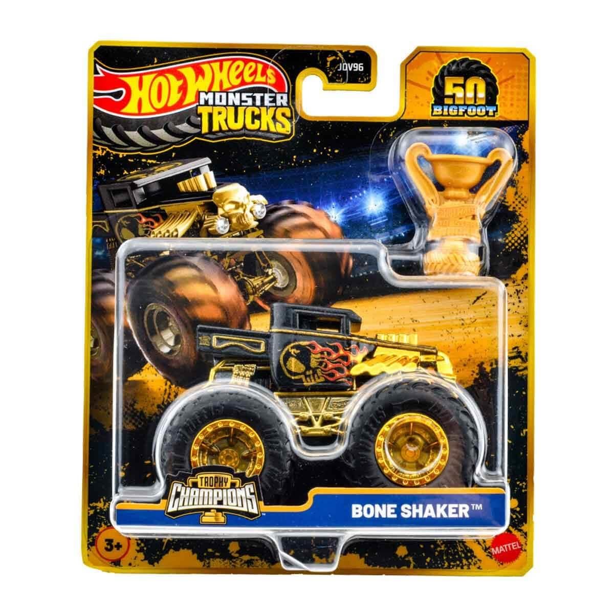 JDV96 HOT WHEELS MONSTER TRUCKS BIGFOOT TROPHY SAMPIYONLARI TEKLI ARABALAR
