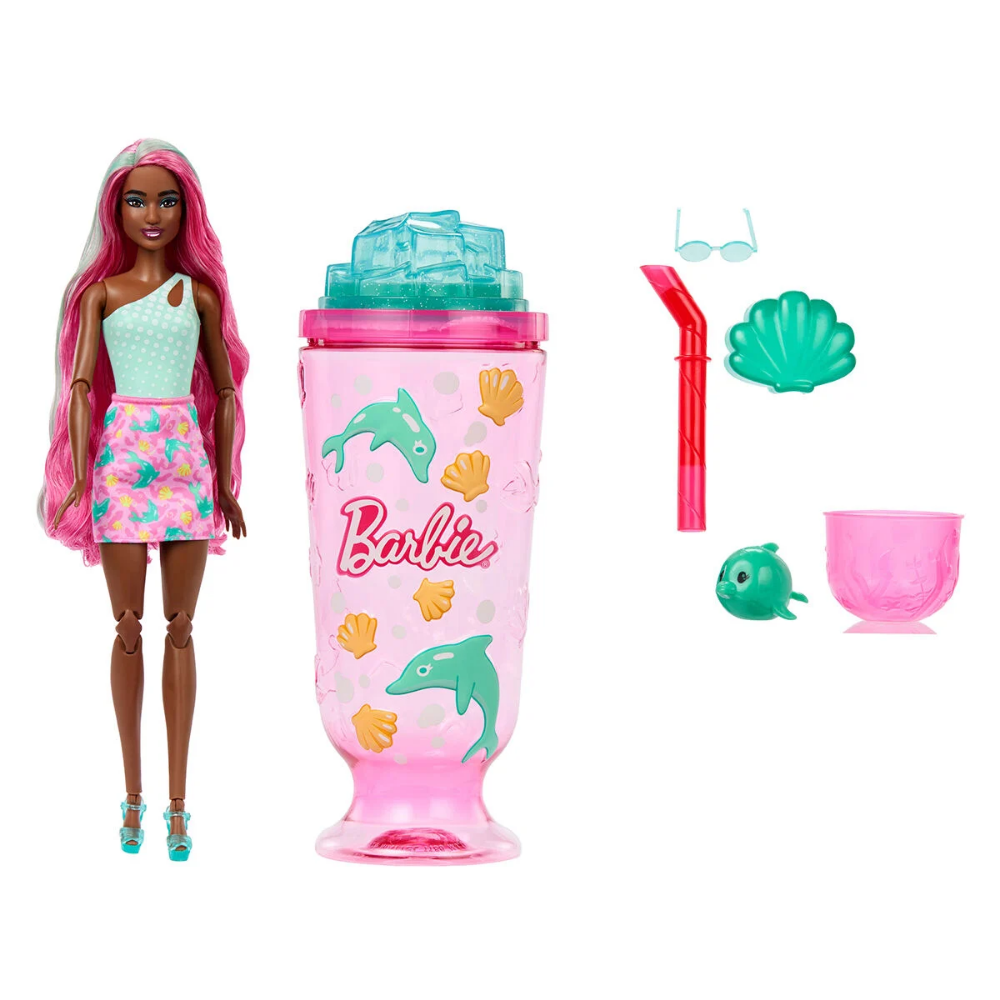 JKF60 BARBIE POP REVEAL SURPRIZ BEBEK - MOR SACLI