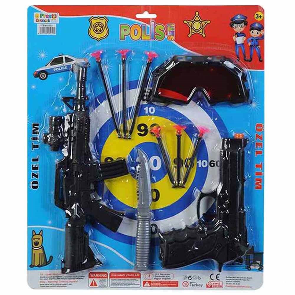 Kartelalı Gözlüklü Polis Seti Fab.3232
