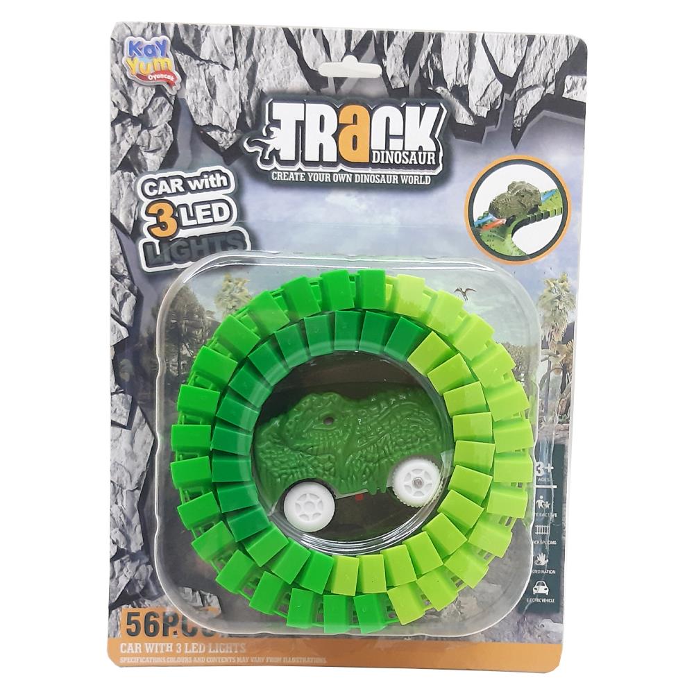 Kayyum Oyuncak Dino Tracks Yol Seti 56 Parça 8043