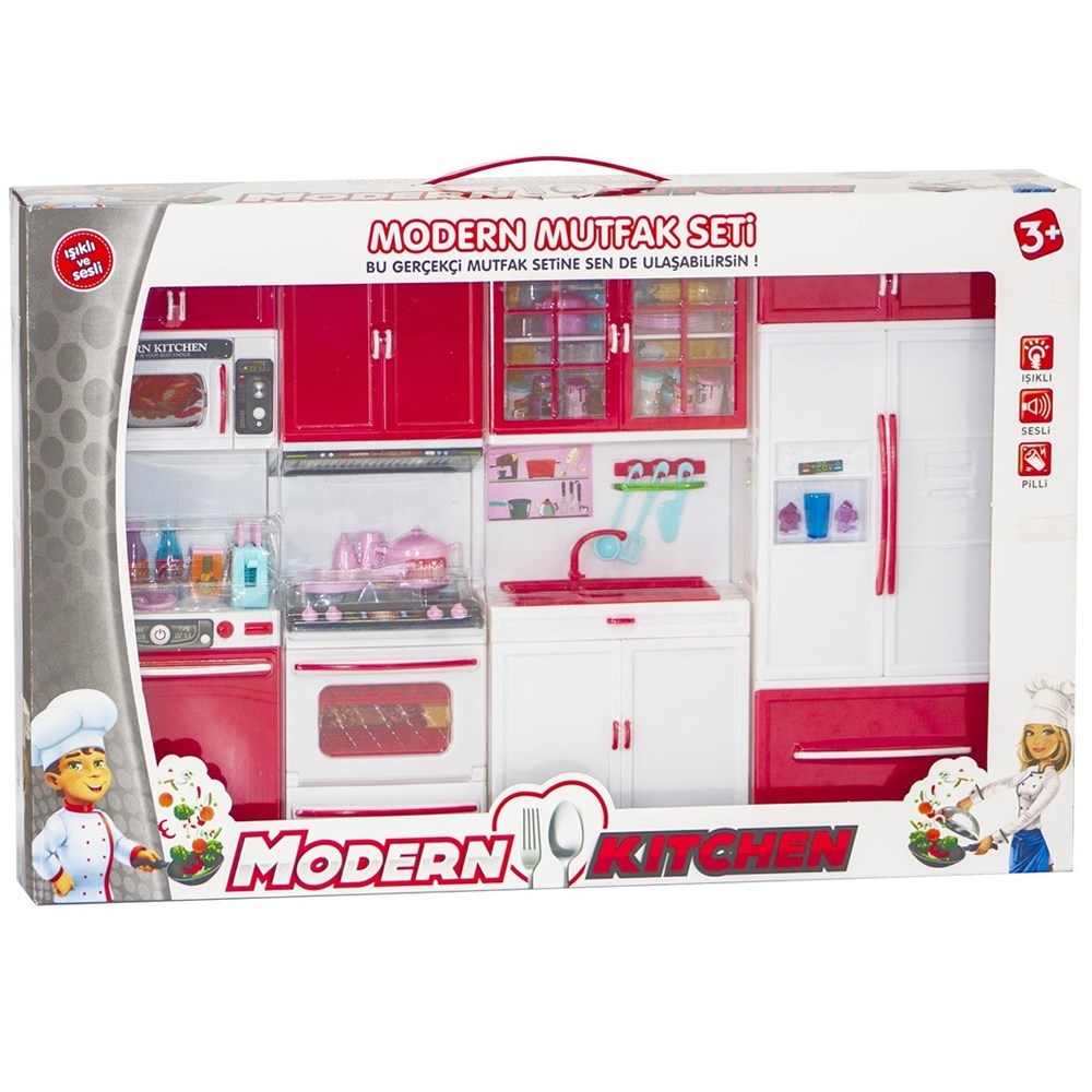 Kayyum Oyuncak Mutfak Set Dörtlü Sesli Işıklı 1014