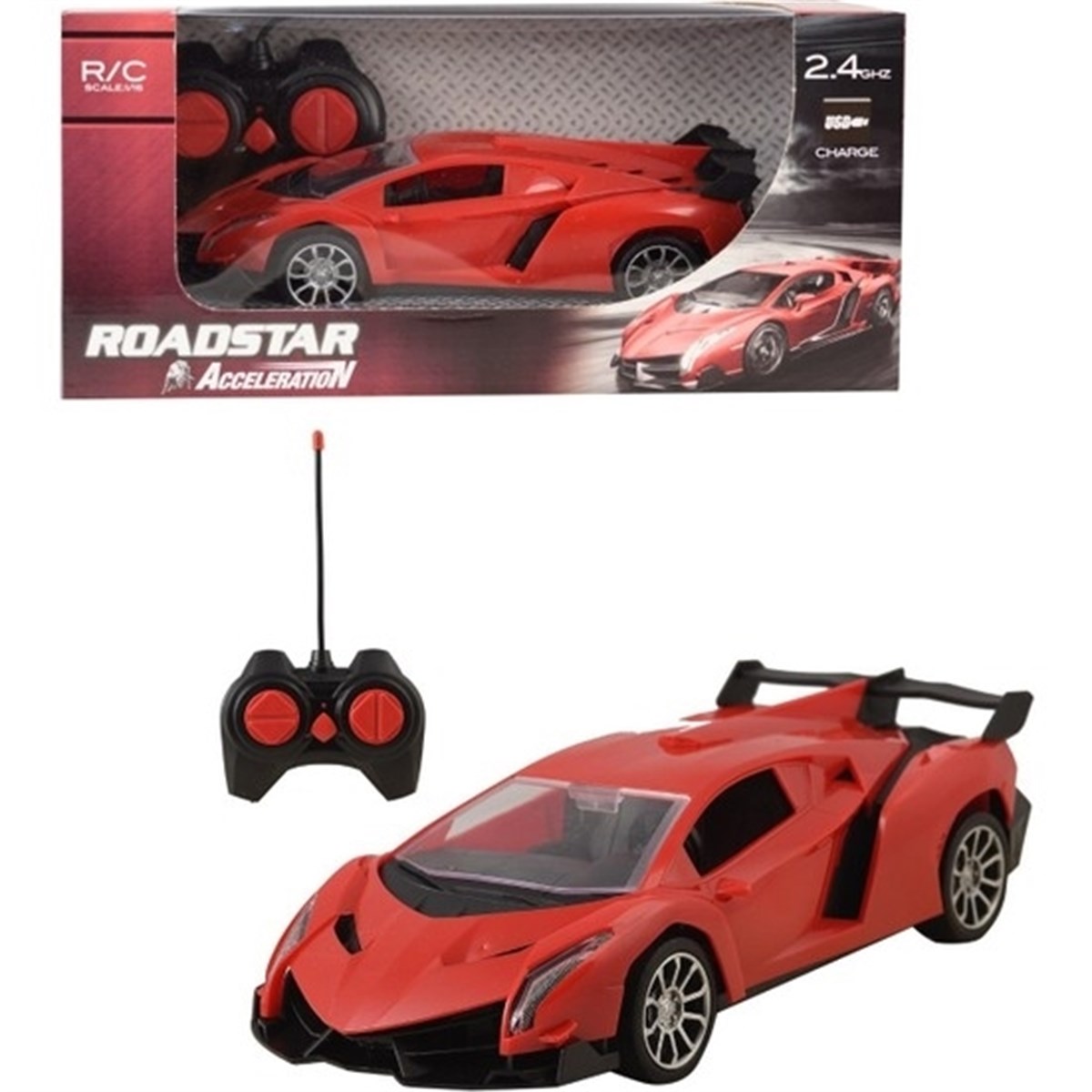 Kayyum Oyuncak Roadstar Uzaktan Kumandalı 1:16 Şarlı Spor Lamborghini