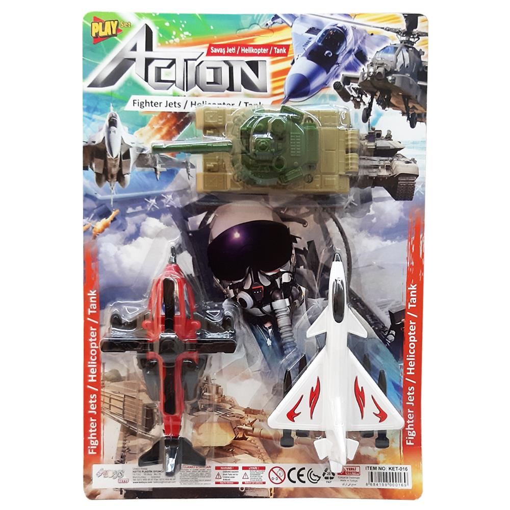 Kette Oyuncak 3 Lü Tank&Helikopter&Uçak KET.016