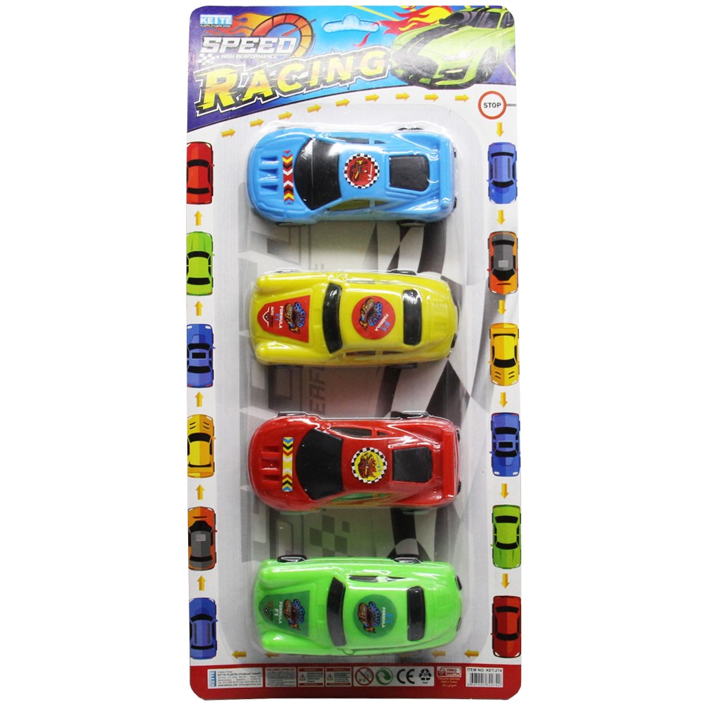 Kette Oyuncak 4 Lü Kartela Spor Araba