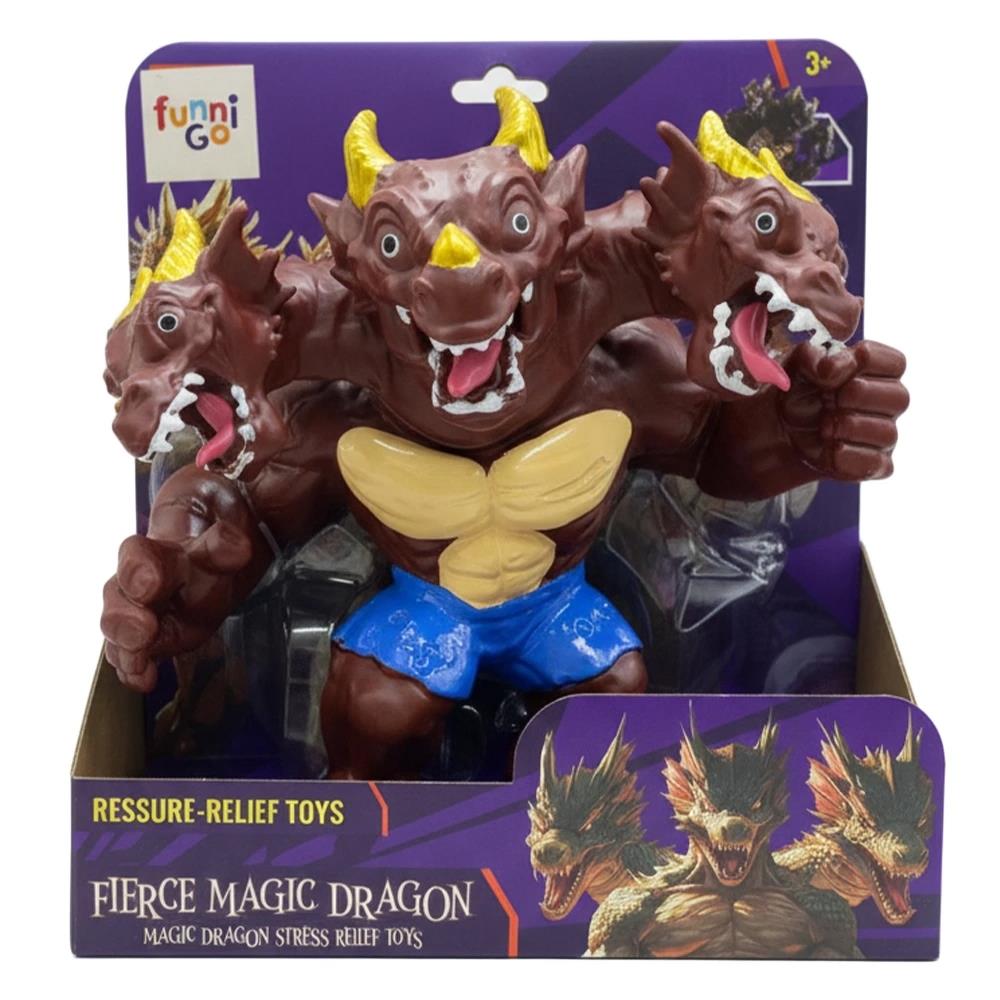 Kinder Oyuncak Stress Releıf Toy Three Heads Dragon