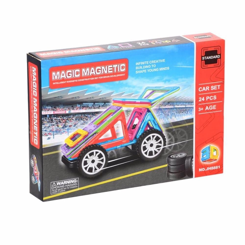 Kızılkaya Oyuncak Magnetik Araba Tekerli 24 Parça KZL-JH8881