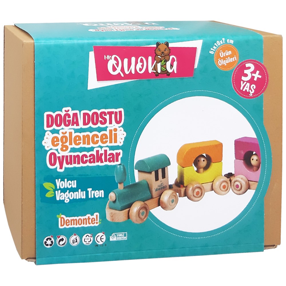 Kolat Oyuncak Quokka Yolcu Vagonlu Tren MR0030