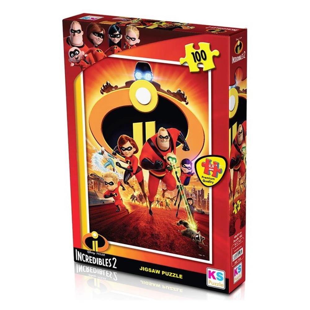 Ks Games 100 Parça Incredibles 2 Puzzle