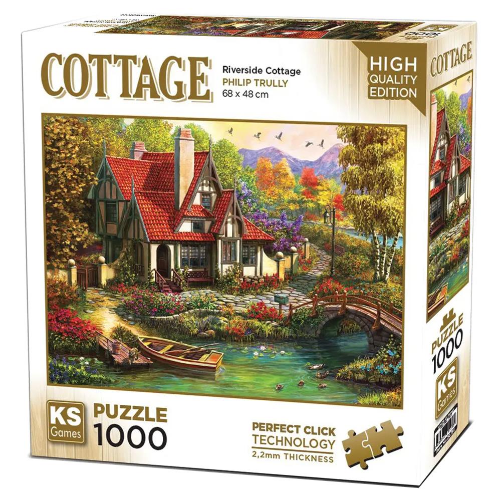 Ks Games 1000 Parça Puzzle Riverside Cottage 20736