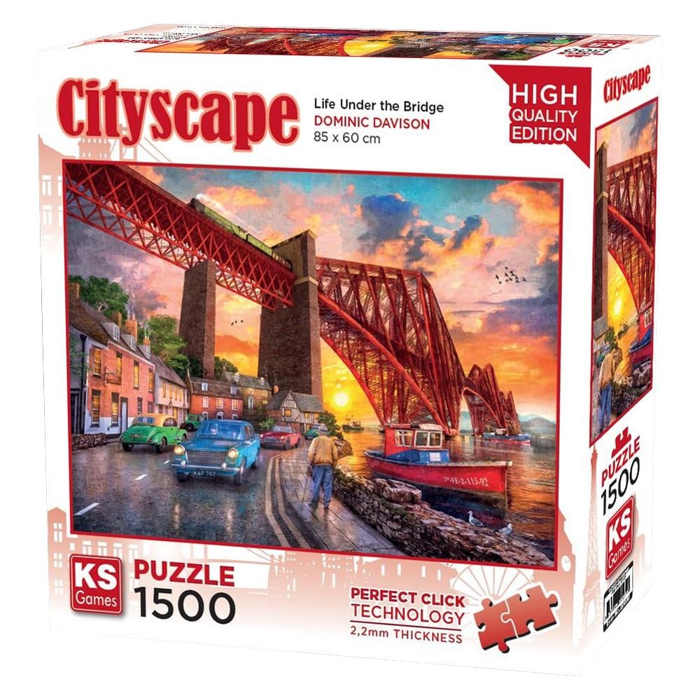 Ks Games Forth Bridge at Sunset Puzzle 1500 Parça 22039