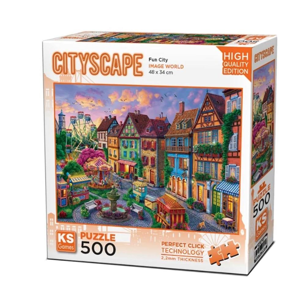 Ks Games Fun City 500 Parça Puzzle 20047