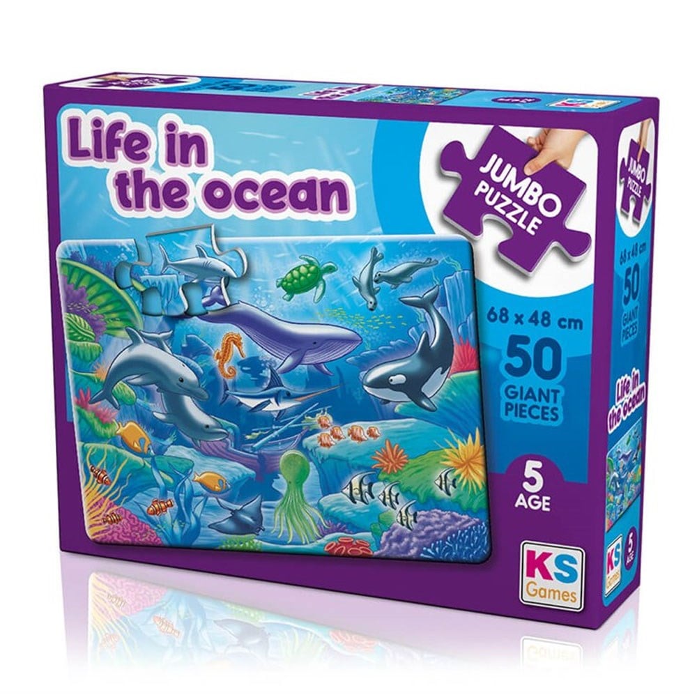 Ks Games Life In The Ocean 50 Parça Jumbo Boy Puzzle JP 31013
