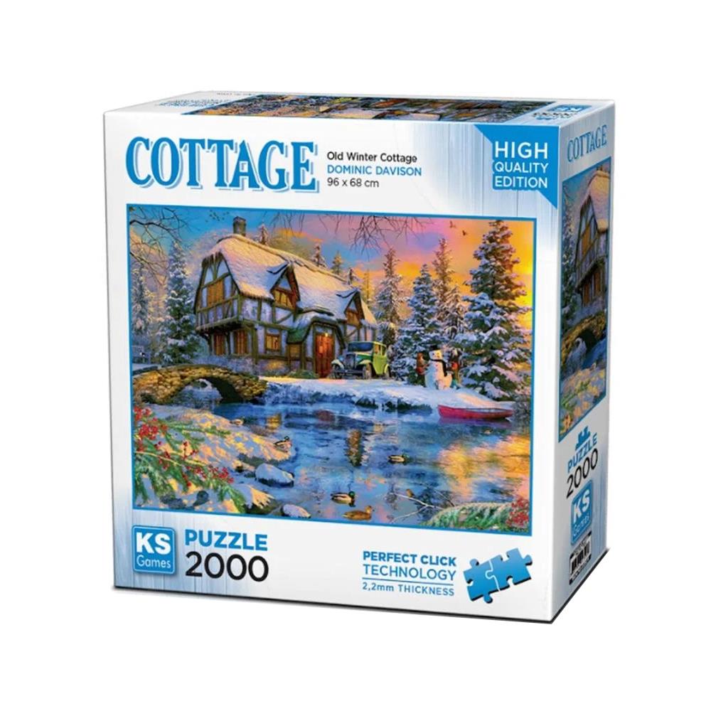 Ks Games Old Winter Cottage 2000 Parça Puzzle 22526