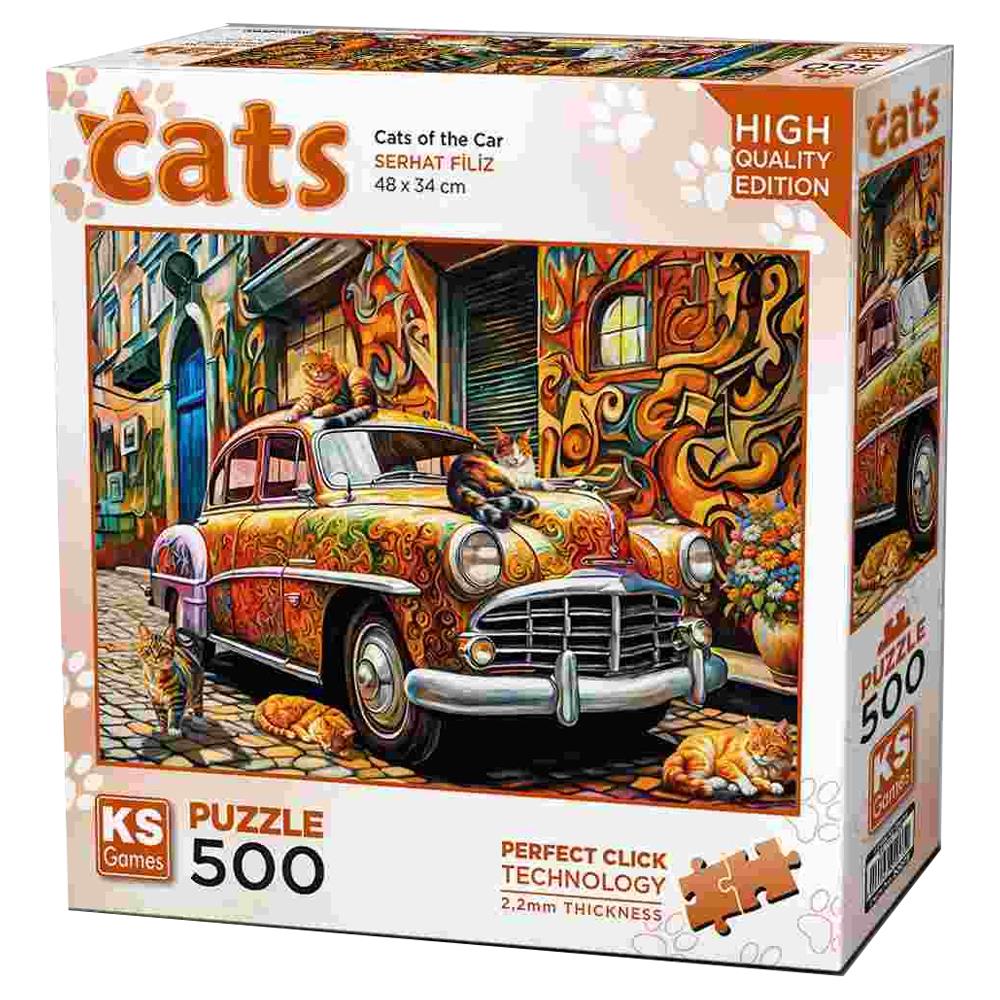 Ks Games Puzzle 500 Parça Cats Of The Car 20073