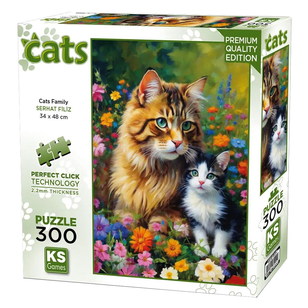 Ks Games Puzzle Kedi Ailesi 300 Parça 19257