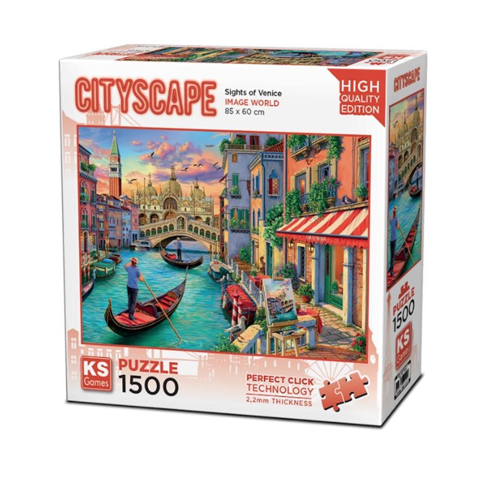 Ks Games Sights Of Venice 1500 Parça Puzzle 22029
