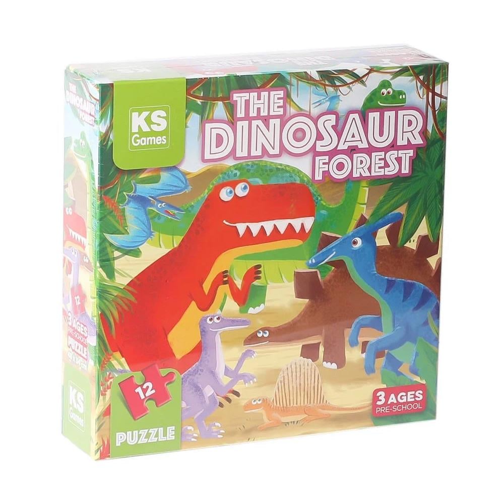 Ks Games The Dinosaur Forest Pre School Puzzle 12 Parça 32703