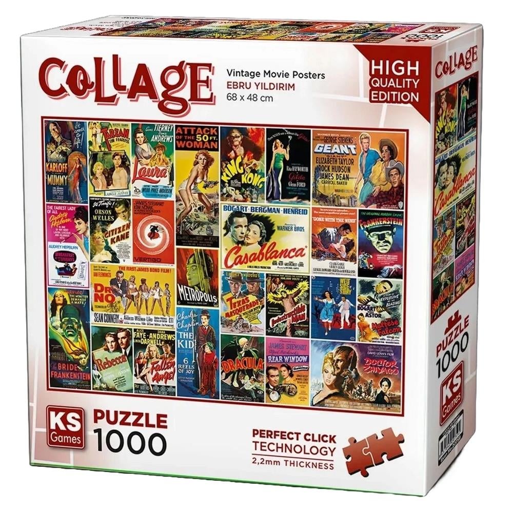 Ks Games Vintage Movie Posters Puzzle 1000 Parça 20759