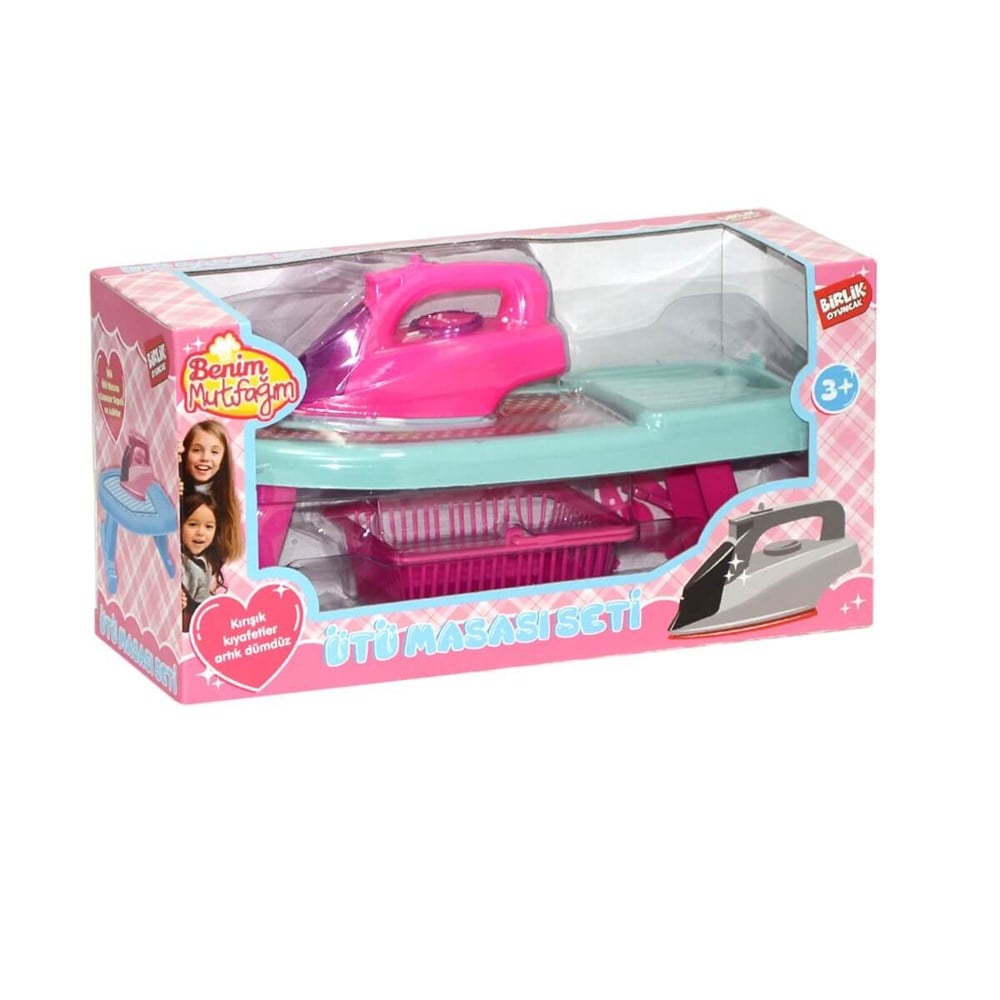 Kutulu Pembe Oyuncak Ütü Masası