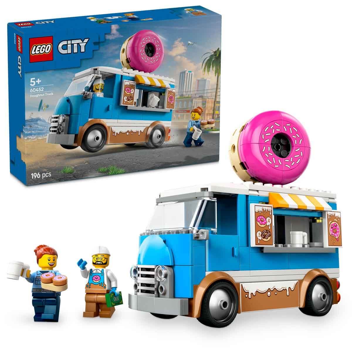 Lego Donut Kamyonu Yaratıcı Oyuncak Yapım Seti 196 Parça LSC60452