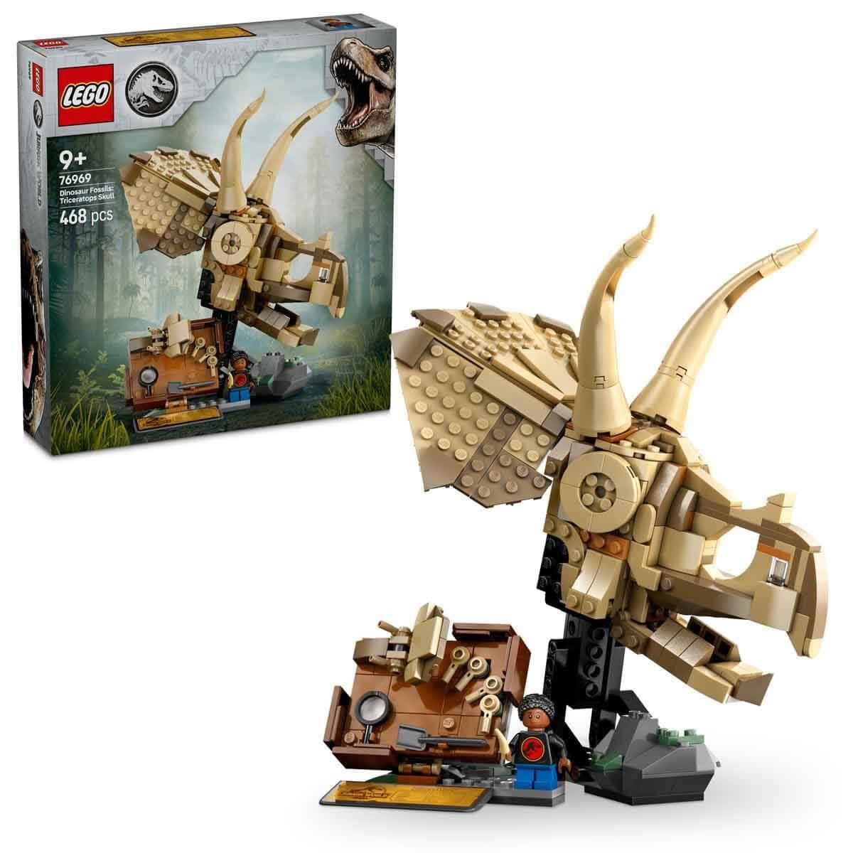 Lego Jurassic World Dinozor Fosilleri: Triceratops Kafatası 76969 468 Parça