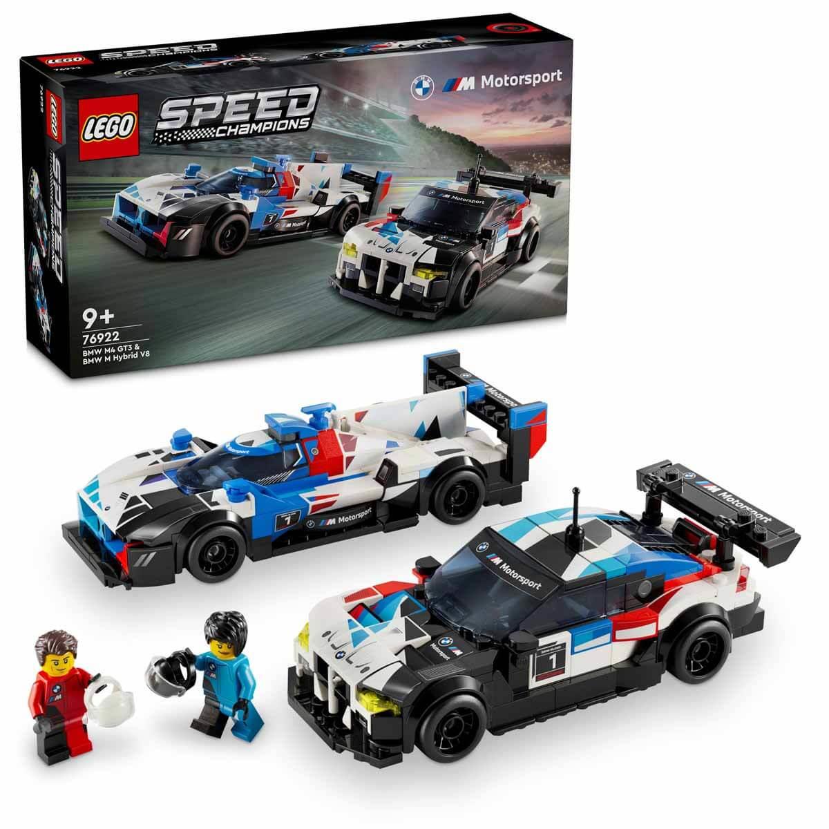 Lego Speed Champions BMW M4 GT3 ve BMW M Hybrid V8 Yarış Arabaları 76922 676 Parça