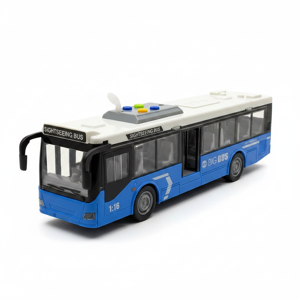 Limon Oyuncak Pilli Işıklı ve Sesli Şehir Otobüsü