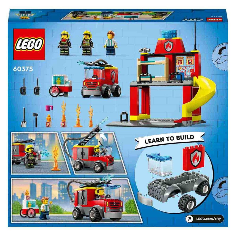 LSC60375 FIRE STATION AND FIRE TRUCK