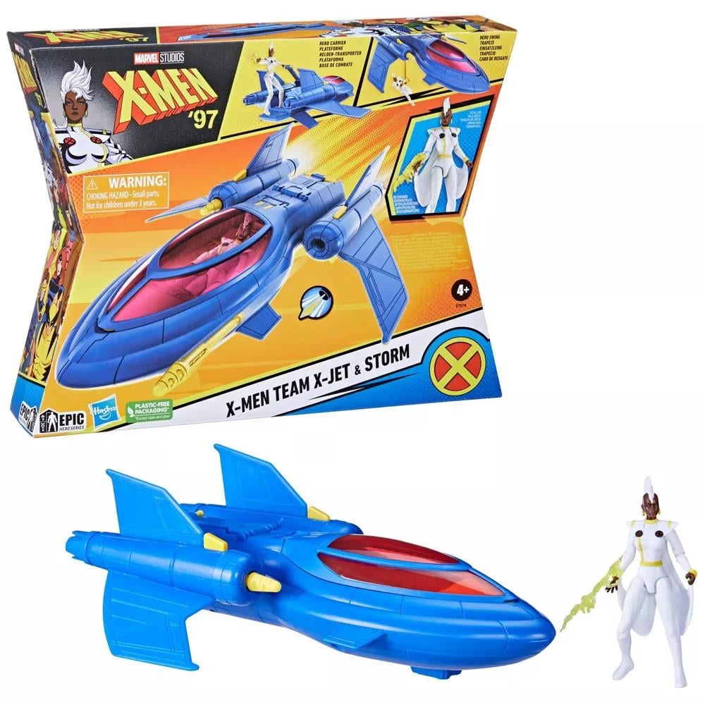 Marvel X-Men 97 Epic Hero Series X-Jet Vehicle and Storm Action Figure F7974